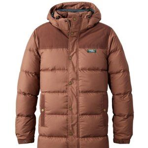 LL BEAN Men's Mountain Classic Down Parka - NEW WITH TAGS - Large - Dark Barley